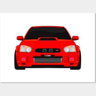 IMPREZA RED Posters and Art